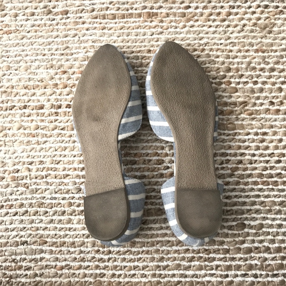 Pointed Striped Flats - Picture 7 of 7